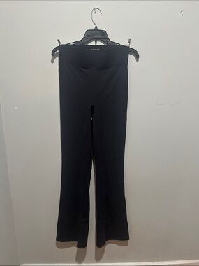 Bandier Black Flare Pants with Contour Waistband
